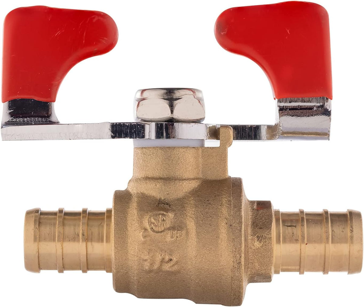10Pcs EFIELD 3/4" Barb Crimp Pex Ball Valve,Butterfly Level(VALVE164-10)