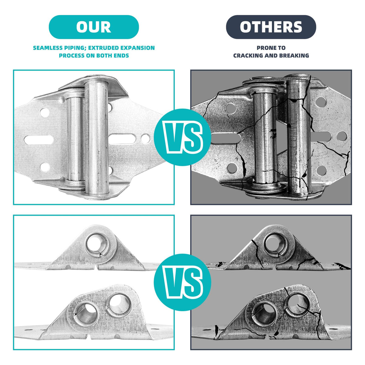 8 Pcs Garage Door Hinges #1#2#3#4