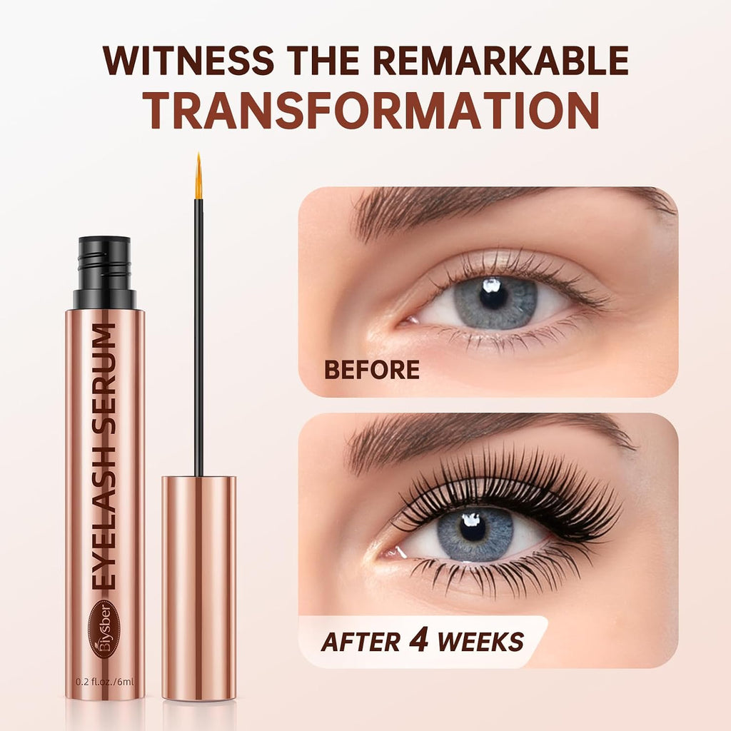 Lash Serum for Eyelash Growth: Eyelash Growth Serum with Peptides & Botanical Extracts for Longer, Fuller-Looking