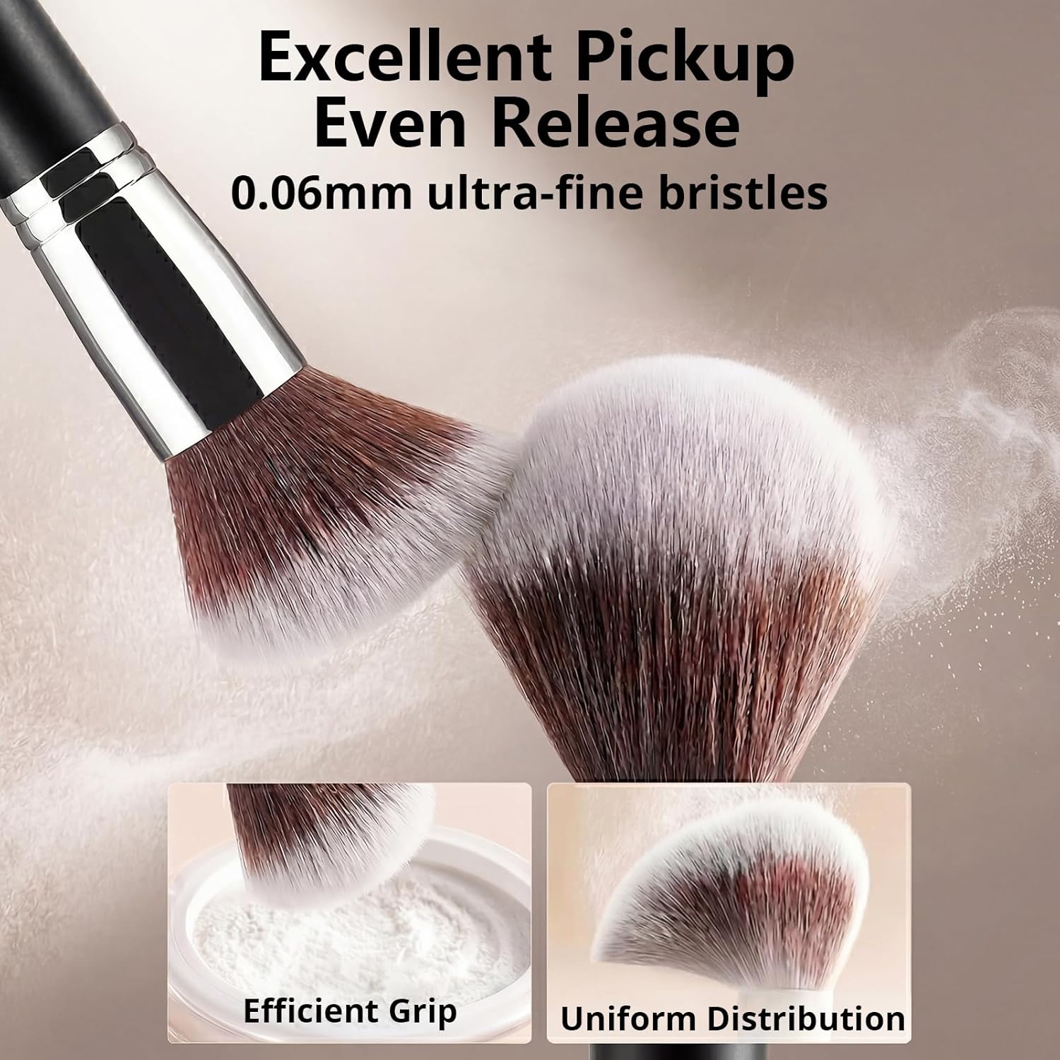Makeup Brushes Set, Professional Foundation Eyeshadow Concealer Blush Powder Bronzer Applicator, 2 Blender Sponge