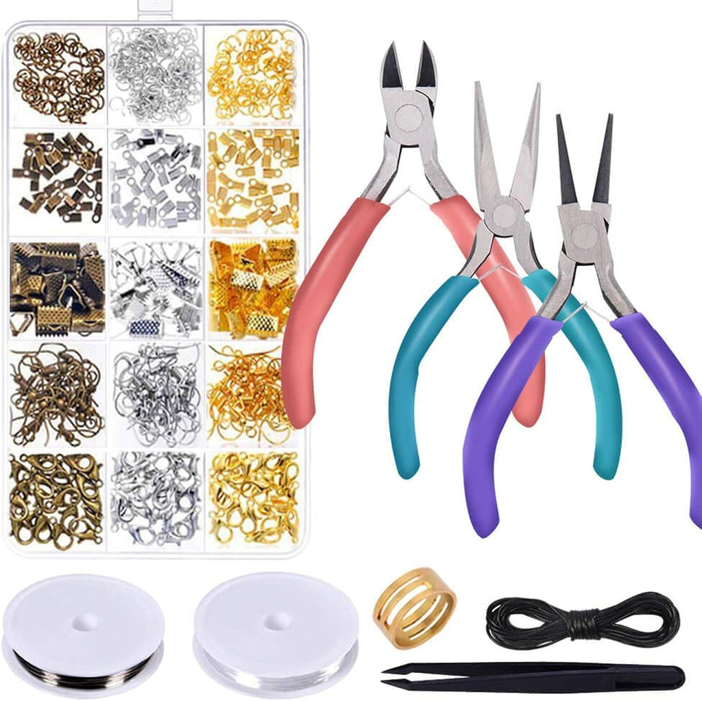 Jewelry Repair Kit with Jewelry Pliers, Jewelry Making Tools, Beading String and Jewelry Making Supplies for Jewelry