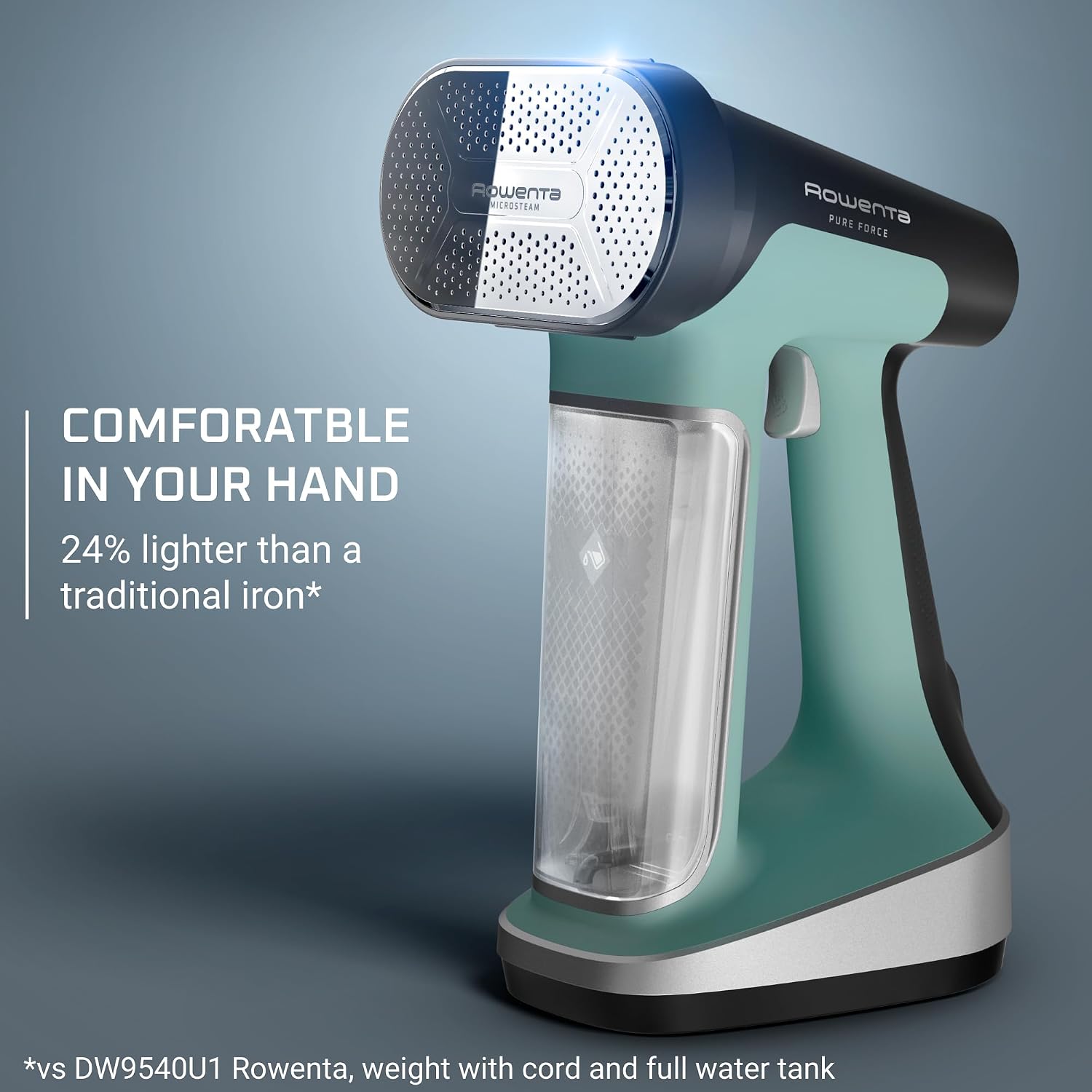 Pure Force 2in1 Steamer & Iron: Powerful 1875 Watts, Vertical Steaming & Horizontal Ironing, Auto-off, XL Tank