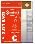 EnviroCare Replacement Vacuum Cleaner Dust Bags made to fit Dirt Devil Type C Uprights 3 pack