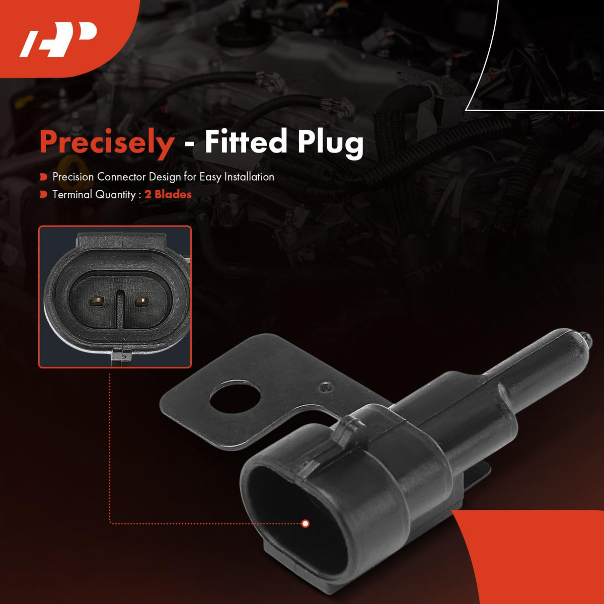A-Premium Engine Coolant Temperature Sensor Compatible with Chevrolet