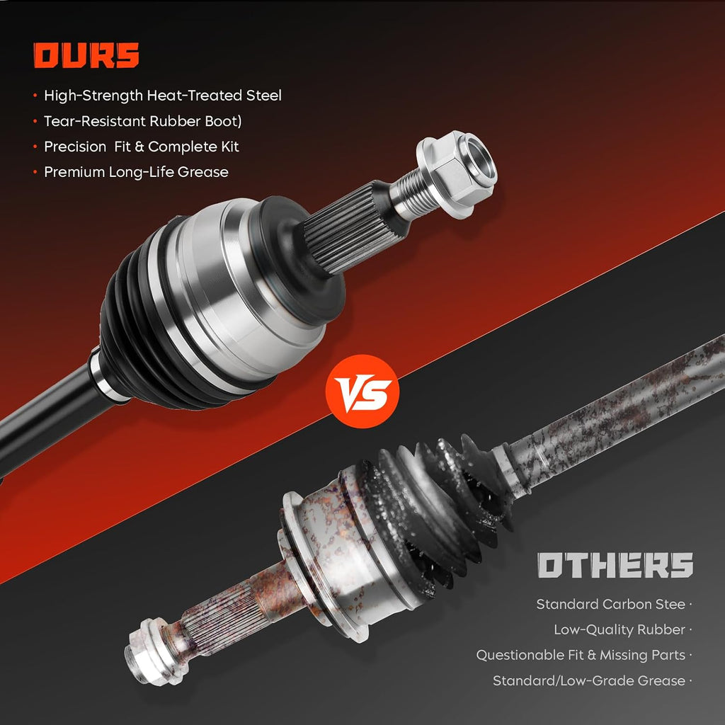 Front Left or Right CV Axle Shaft Assembly Fits for Dodge Ram 1500 2002-2010 4WD, for Ram 1500 2011, 4.7L 5.7L 5.9L (4WD Only, NOT for RWD), Driver or Passenger Side