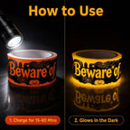 Glow in the Dark Halloween Caution Tape 2" x 20 FT Roll