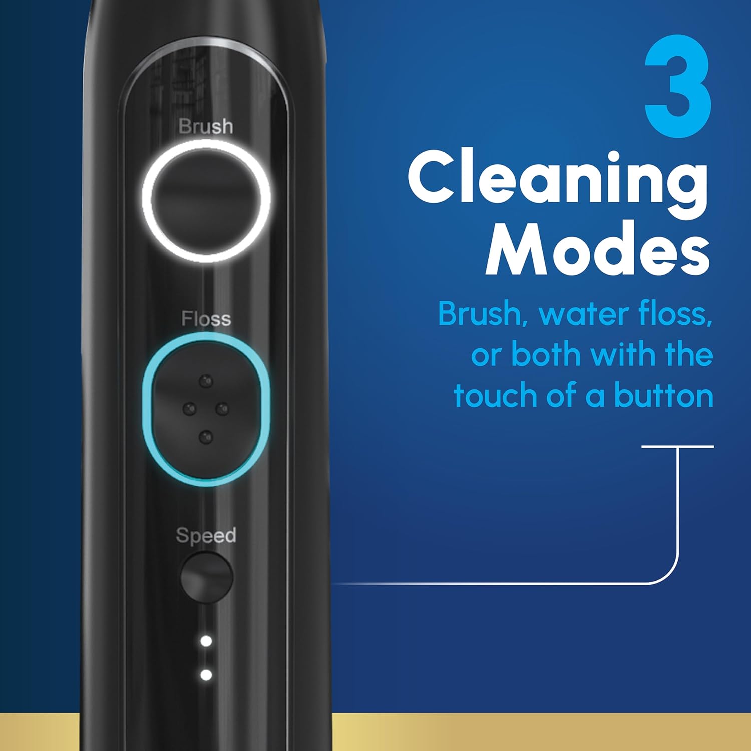 Sonic-Fusion 2.0 Professional Flossing Electric Toothbrush with Water Flosser Combo Two In One, For Daily Gum Care