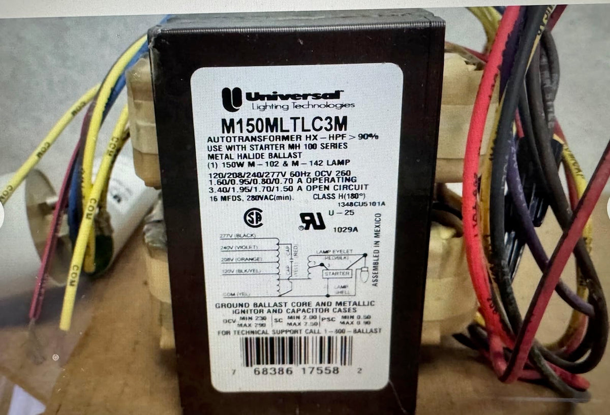 M150MLTLC3M-500K Universal HID Metal Halide Ballast Kit