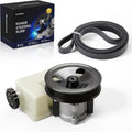 Power Steering Pump with Pulley&Serpentine Drive Belt for Liberty