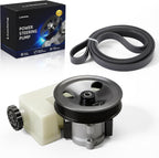 Power Steering Pump with Pulley&Serpentine Drive Belt for Liberty