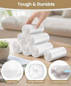 8 Gallon Trash Bags, 500 Count Medium Garbage Bags, Bulk Pack