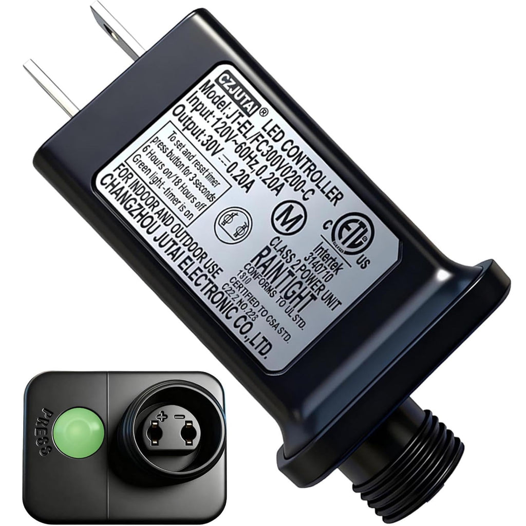 Yowin 30V 6W Class 2 Power Supply 120V AC 60hz LED Controller with 6h Timer