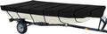 iCOVER Jon Boat Cover 16ft, Heavy Duty Waterproof Marine Grade Polyester Canvas Mooring Cover, Anti-UV Trailerable