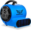 Air Mover Blower Fan, Industrial 1/3HP 1200CFM Monster Floor Blower Carpet Dryers - 3 Speeds Switch, 4 Adjustable