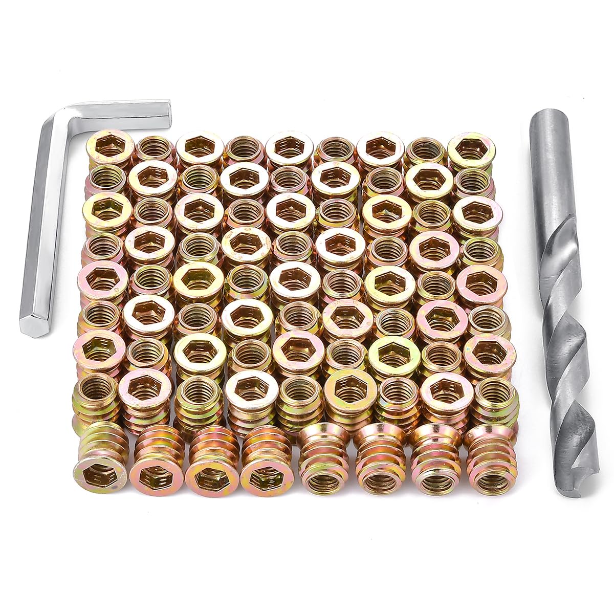 30 Pcs 5/16"-18x12mm Threaded Inserts for Wood Woodworking Furniture