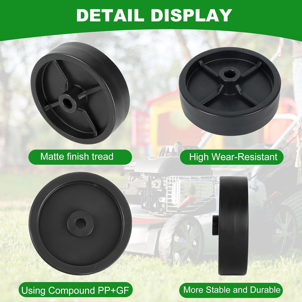 2 Pack 734-0973 Lawn Mower deck wheel and bolt kits replaces for MTD 46" 42" 40" 38" Deck Roller wheel,Cub Cadet XT1-LT42 XT2-LX46 LTX1045 LTX1040 Rear deck,Troy Bilt TB1942,Craftman T240 Tractors