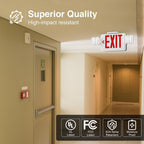 Freelicht 2 Pack Commercial Double-Sided Exit Sign with Large LED Lights