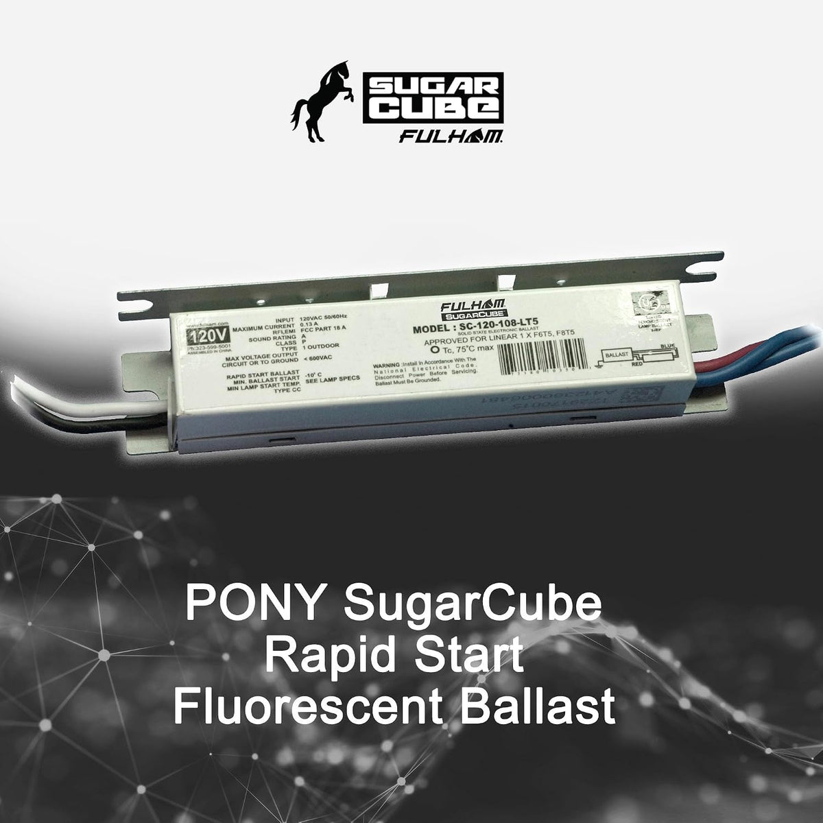 Fulham SugarCube SC-120-108-LT5 Rapid Start Electronic Fluorescent Ballast