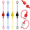 Ojeemii 3/8" Hydraulic Fitting Caps and Plugs 8PCS Hydraulic Dust Caps