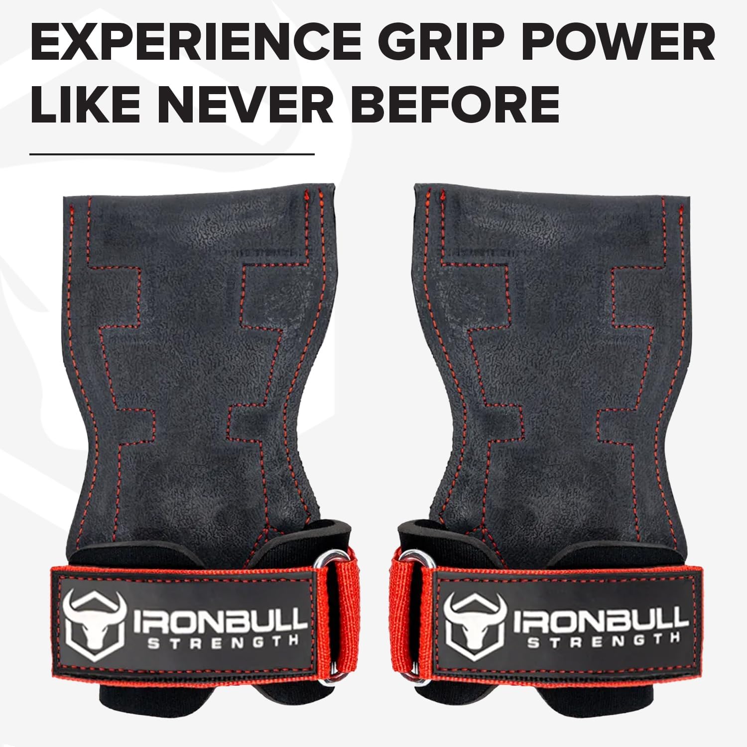 EZ Gripz PRO V2 Lifting Grips for Weightlifting: Weight Lifting Straps for Gym with Adjustable Wrist Neoprene Padding