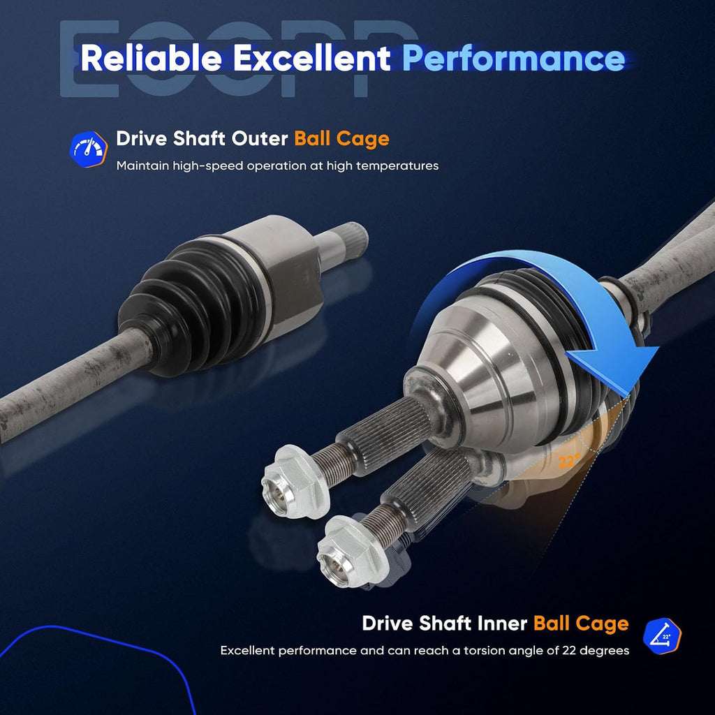 ECCPP CV Axle Shaft Fit for 2011-2014 for Ford Explorer V6 3.5L Front