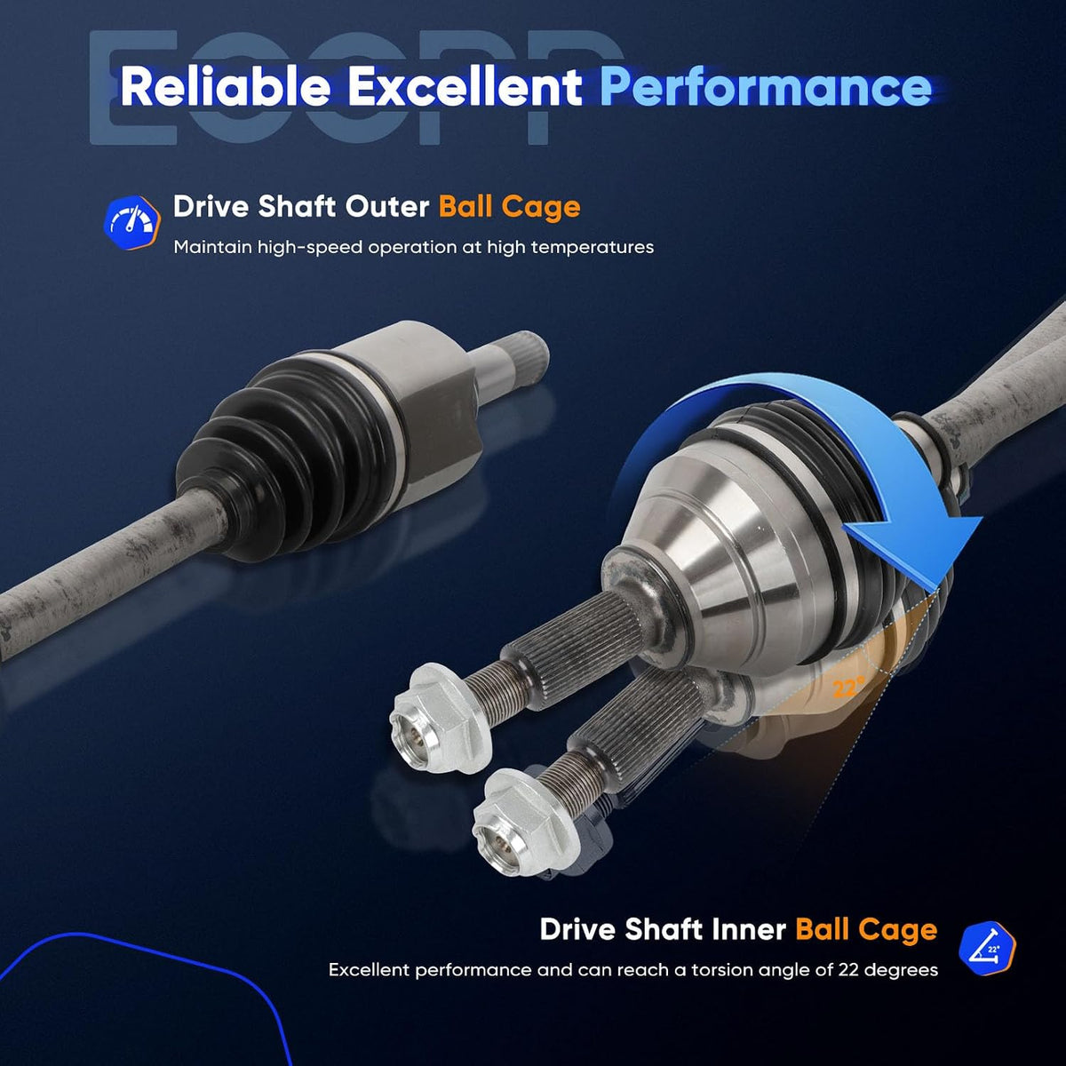ECCPP CV Axle Shaft Fit for 2011-2014 for Ford Explorer V6 3.5L Front
