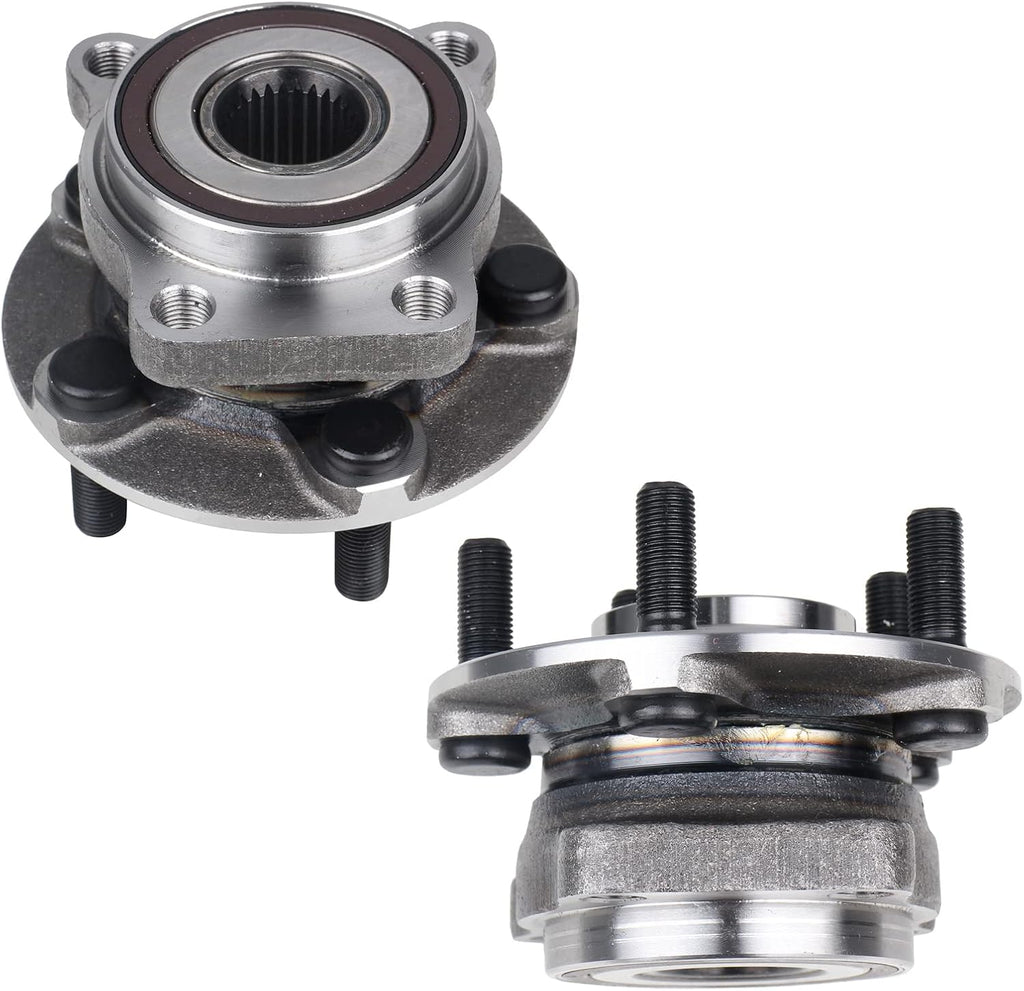 KUSATEC 513220 2PCS Front Wheel Bearing and Hub Assembly Compatible with Subaru Outback Legacy 2005 2006 2007 2008 2009 2010 2011 2012 2013 2014, 5 Lug Bolts w/ABS