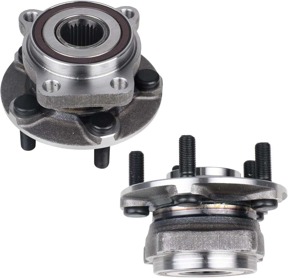 KUSATEC 513220 2PCS Front Wheel Bearing and Hub Assembly Compatible with Subaru Outback Legacy 2005 2006 2007 2008 2009 2010 2011 2012 2013 2014, 5 Lug Bolts w/ABS