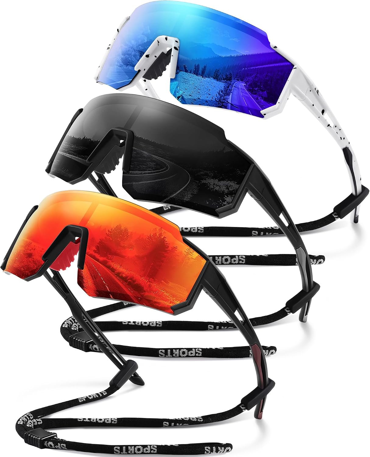 Polarized Sport Sunglasses Men Women TR90 Lightweight UV400 | Polarized Sport Sunglasses with TR90 Lightweight Frame