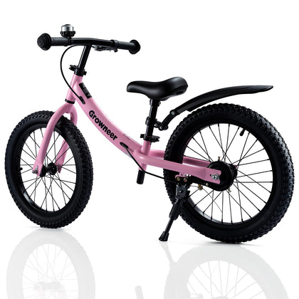 16" Kids Balance Bike for 4-8 Year Old Boys Girls, Lightweight High Carbon Steel Frame, Adjustable Padded Seat &