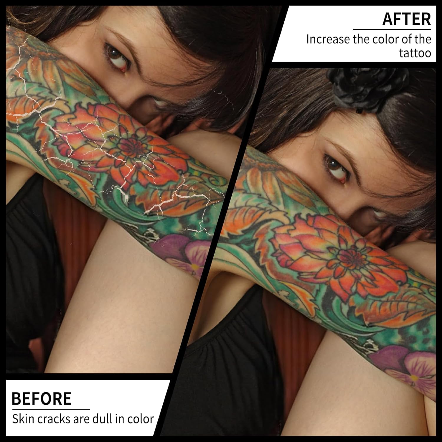 Tattoo Aftercare Butter Balm,Natural Organic Tattoo Cream Moisturizer for Old & New Tattoos Healing Brightener Color