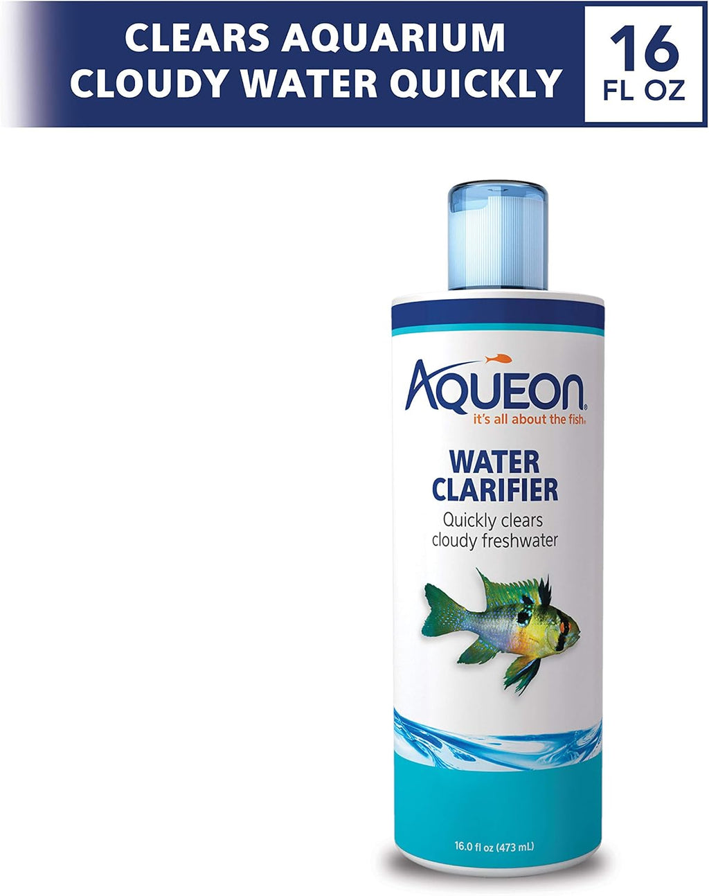 Aquarium Fish Tank Water Clarifier, 16 Fluid Ounces