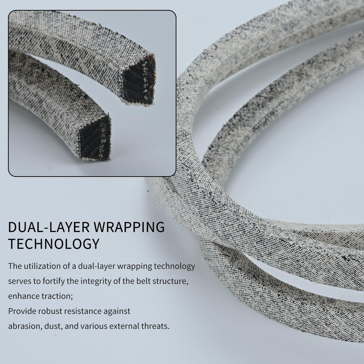 GX25628 Deck Belt 1/2 x 118'', Mower Belt for 42 Inch Mower Deck Z335E Z345M Z345R Z315E Z335M Z320M Z320R ZTrak
