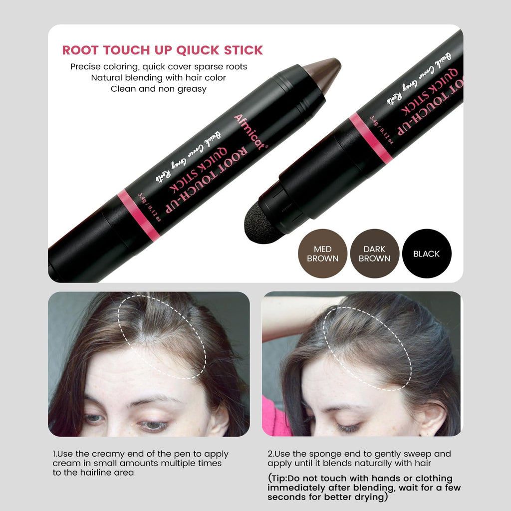 Root Touch Up Stick for Gray Roots & Thinning Hair, #Dark Brown