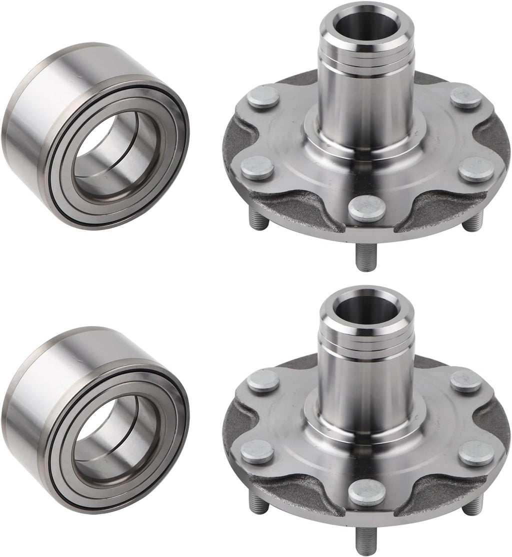 2 x Front Wheel Hub Bearing Assembly w/ABS Sensor Compatible with 1996-2002 Toyota 4Runner, 2001-2007 Sequoia, 1995-2004 Tacoma, 2000-2006 Tundra, Replace 43502-04040 9036954001