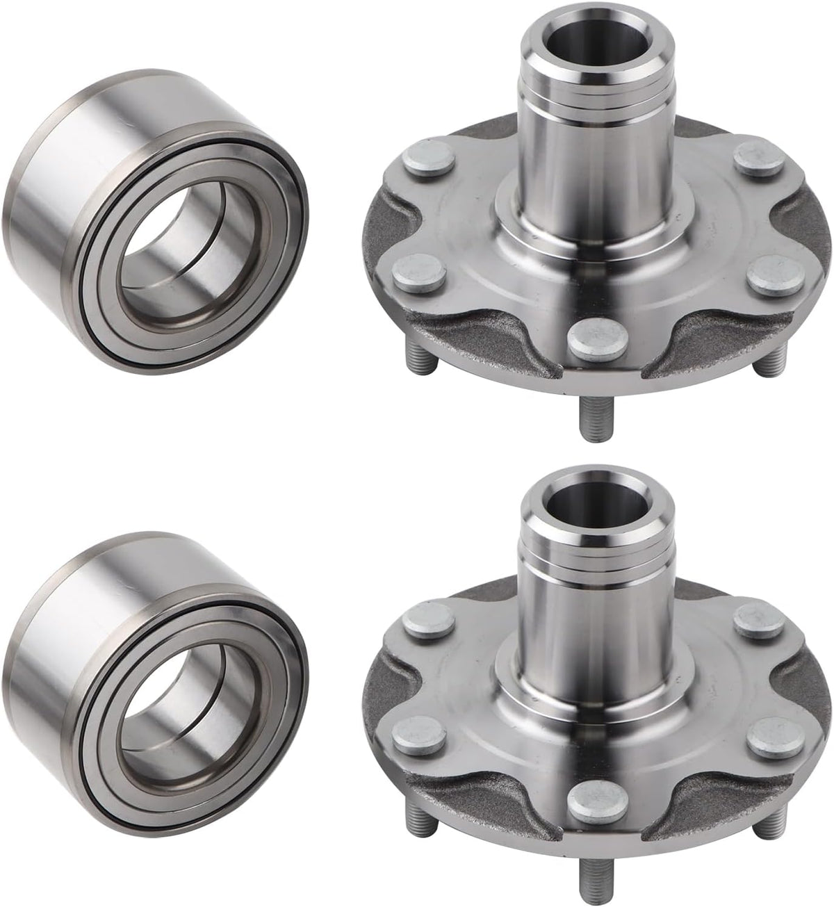 2 x Front Wheel Hub Bearing Assembly w/ABS Sensor Compatible with 1996-2002 Toyota 4Runner, 2001-2007 Sequoia, 1995-2004 Tacoma, 2000-2006 Tundra, Replace 43502-04040 9036954001