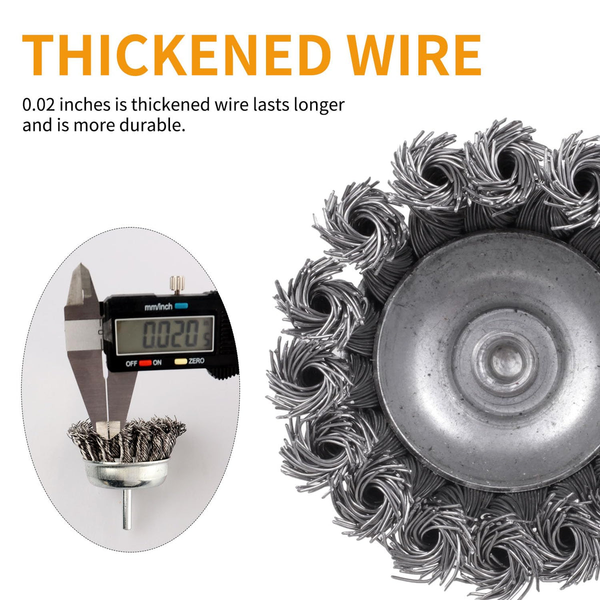 7 Pack Twist Knot Wire Wheel Brush Crimped Cup