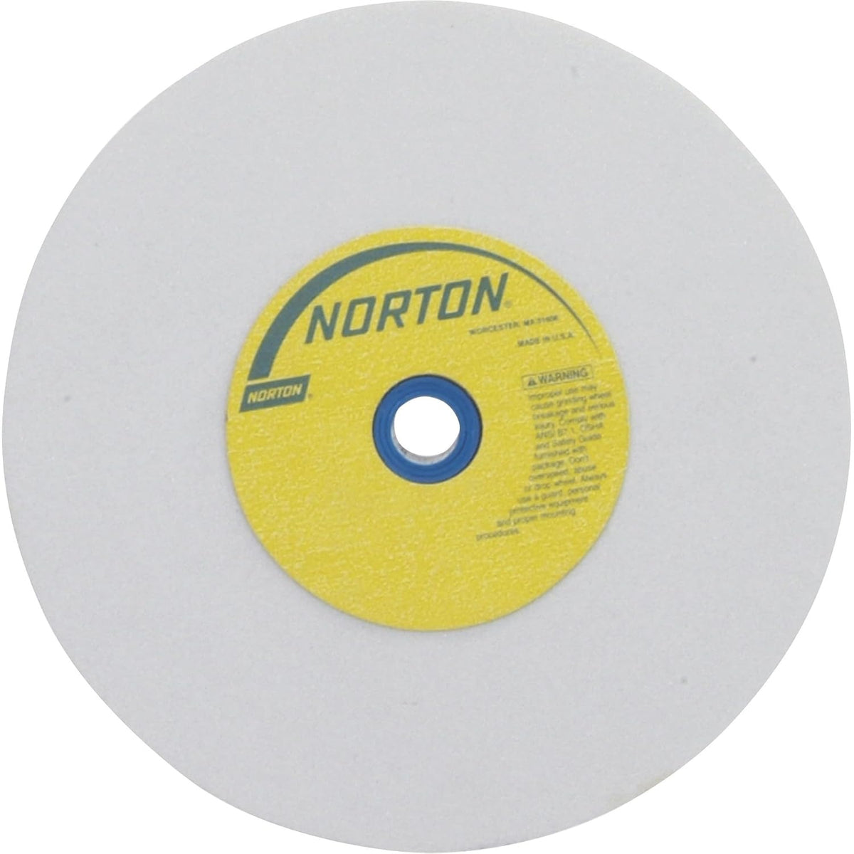 Norton Grinding Wheel, Premium Bench and Pedestal Aluminum Oxide Bench Grinder Wheel, Medium Grit 6 Inch Grinding Wheel, Pack of 1