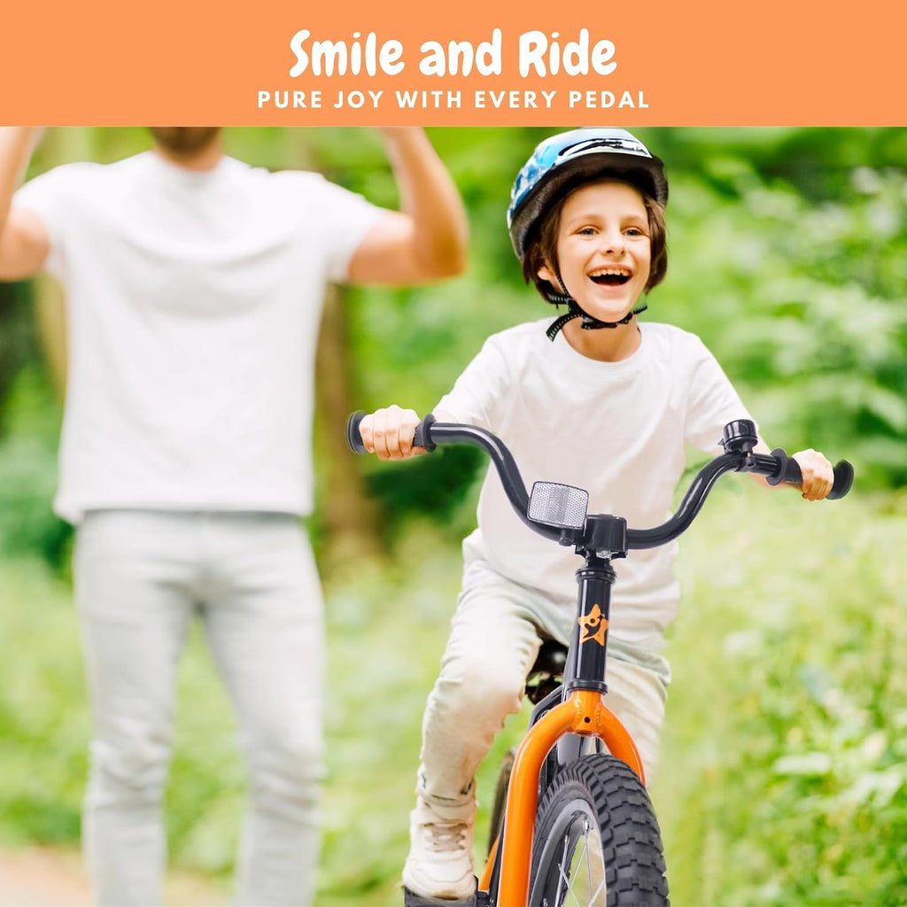 Kids Bike with Training Wheels, BMX Bicycle with Pedals for 2-4 Year Old Boys Girls, Birthday Gift