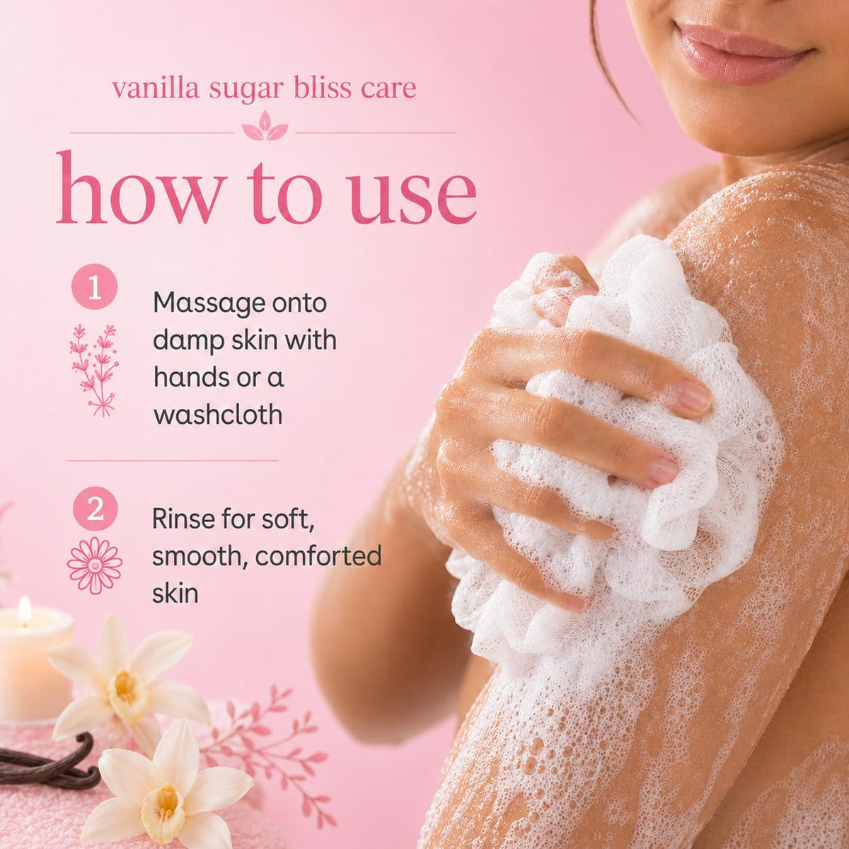 Botanicals Body Wash, 128oz, Vanilla Sugar Bliss