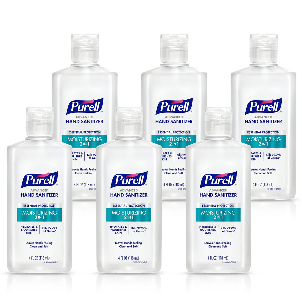2in1 Moisturizing Hand Sanitizer Gel 6ct x 4 fl oz - 3498-04-EC