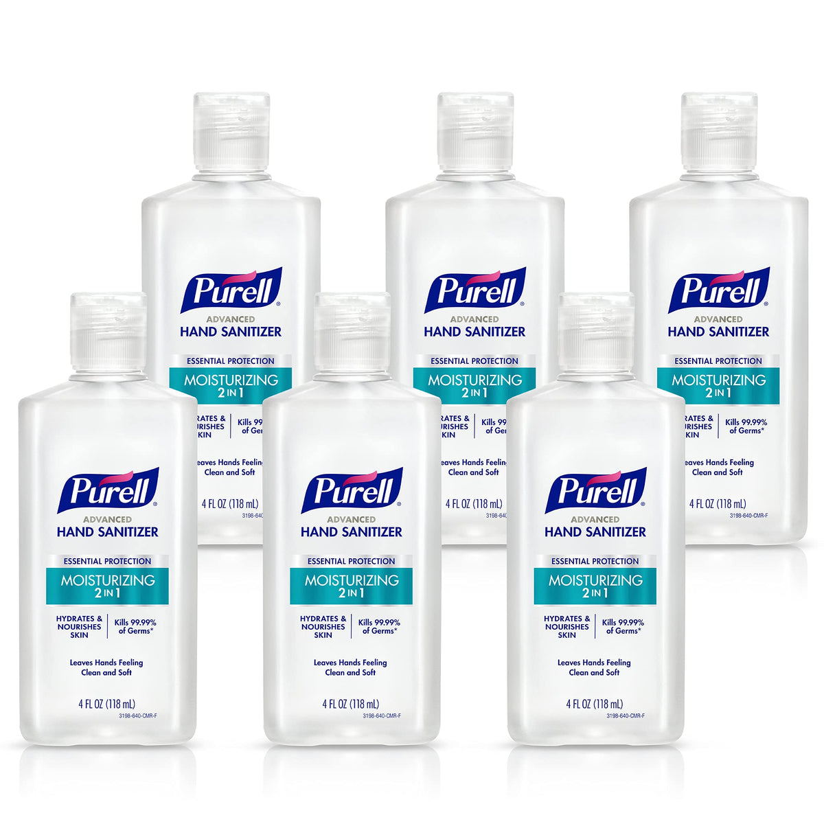 2in1 Moisturizing Hand Sanitizer Gel 6ct x 4 fl oz - 3498-04-EC