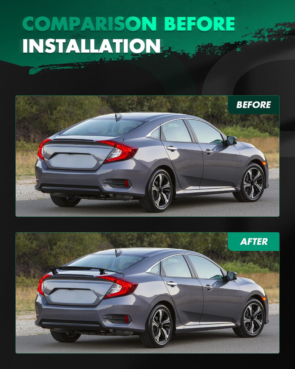 Spoiler Wing GT Style Universal 52"