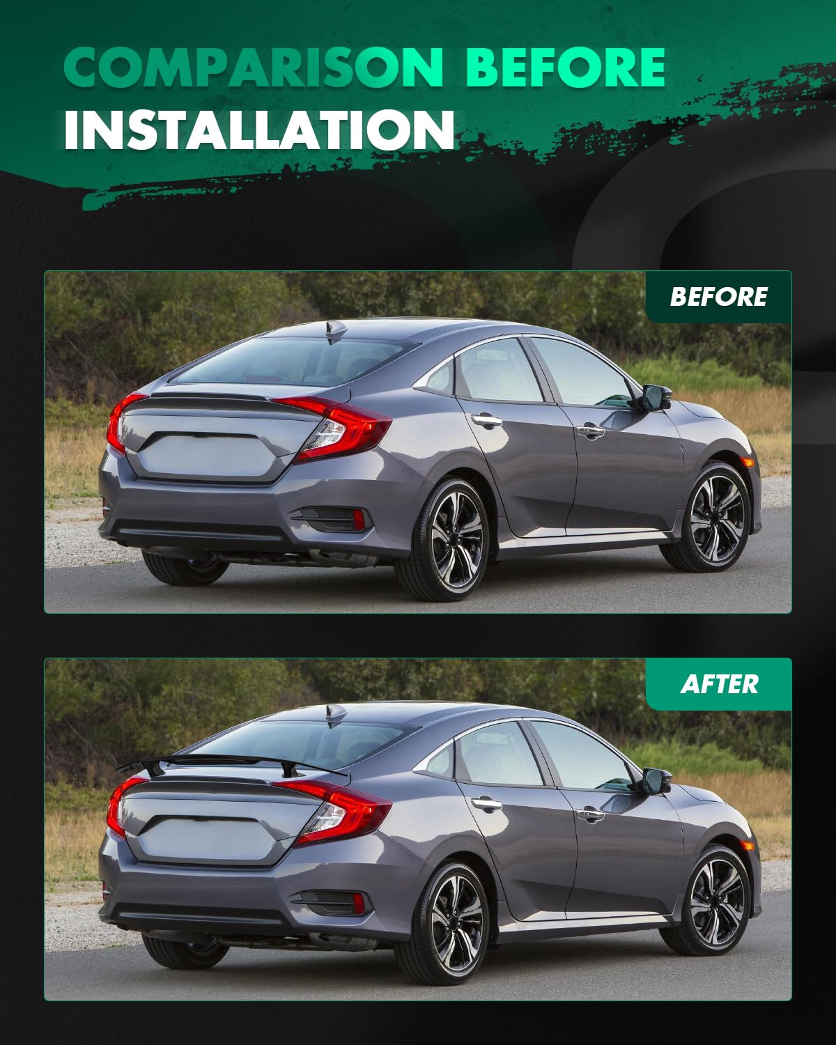 Spoiler Wing GT Style Universal 52"