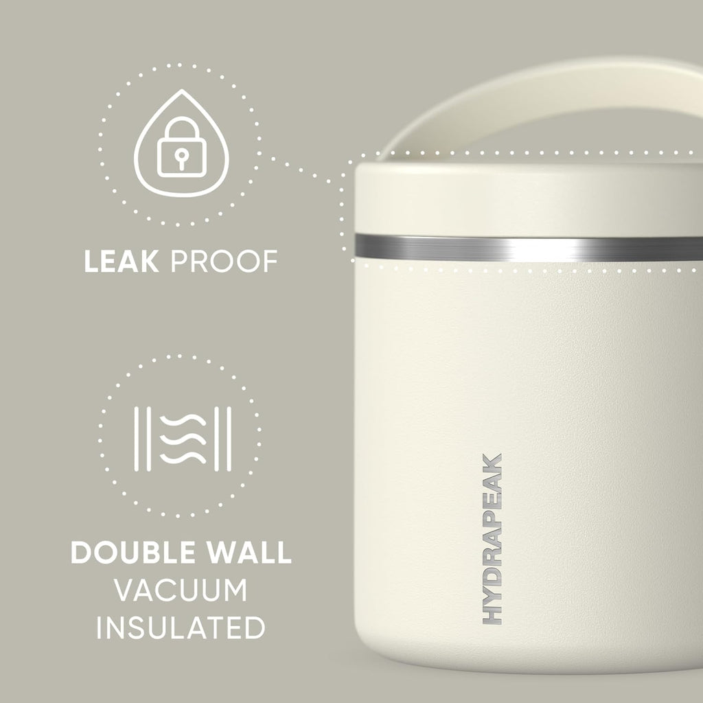 25oz Stainless Steel Vacuum Insulated Food Jar for Hot Food and Cold Food, Wide Mouth Leak-Proof Soup Jar for Adults