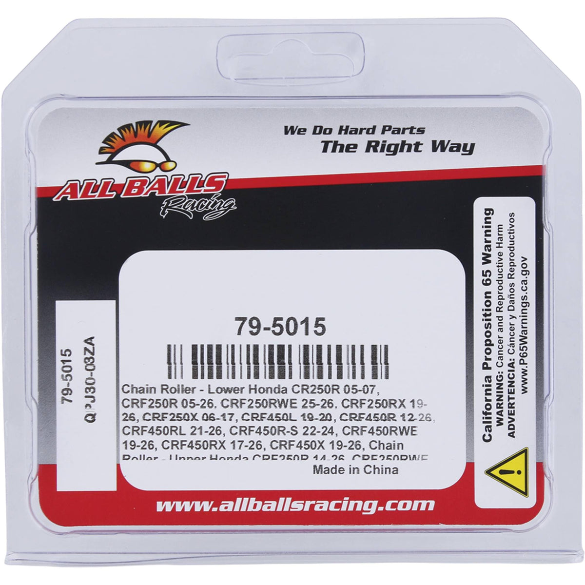 All Balls Racing 79-5015 Black 24-24mm Chain Roller