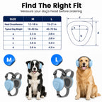 29dB Dog Ear Muffs Noise Protection, Blue, Medium