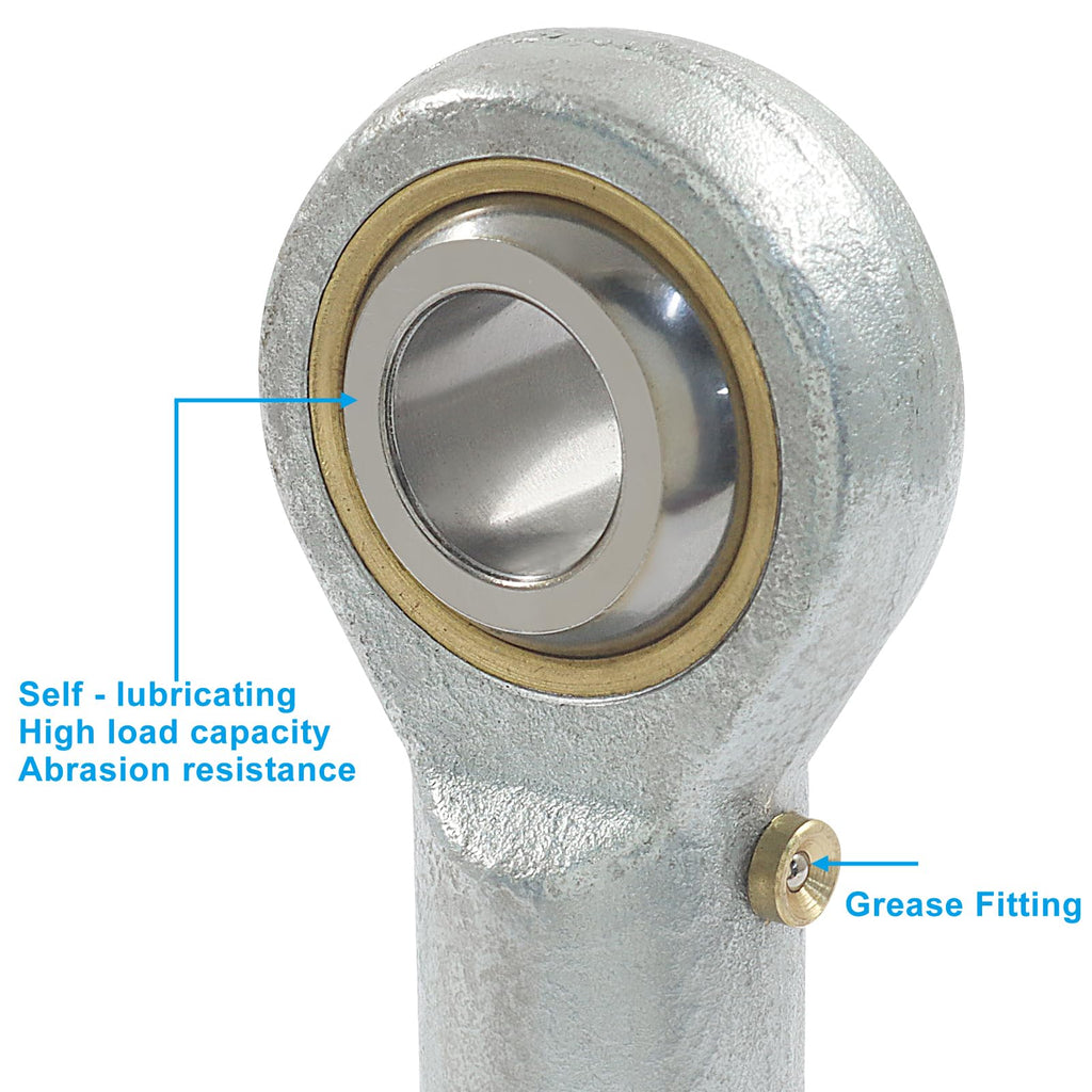 Moicstiy 2pcs 1/2" Bore, 1/2-20 RH Thread, PHSB8 Rod End Bearing