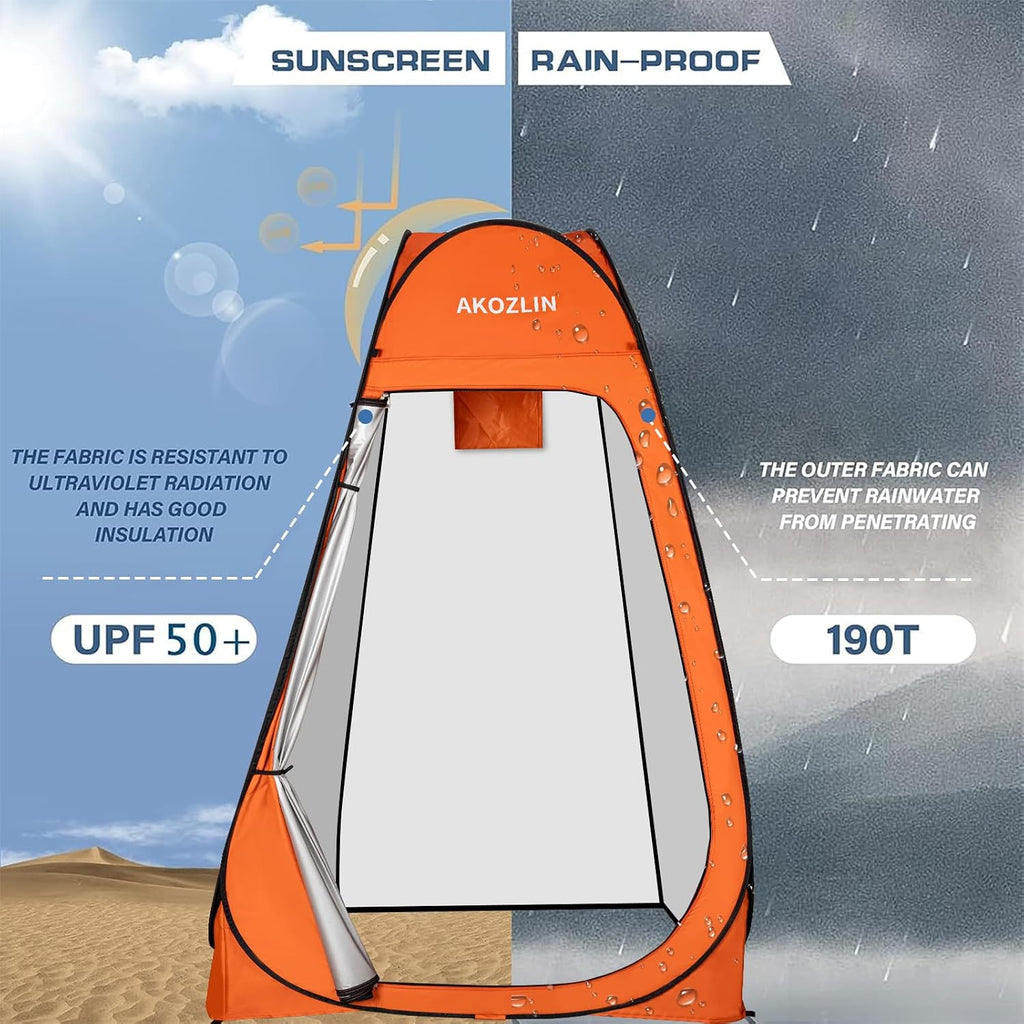 Portable Pop Up Shower Tent Instant Privacy Dressing Changing Shelter Outdoor Shower Room Camp Toilet Tent 47.2"