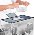 Fish Tank Lid Magnetic Aquarium Net Cover with Feeding Window 5-50 Gallon Aquarium Lid Anti-Jumping Net for Fish 11.8